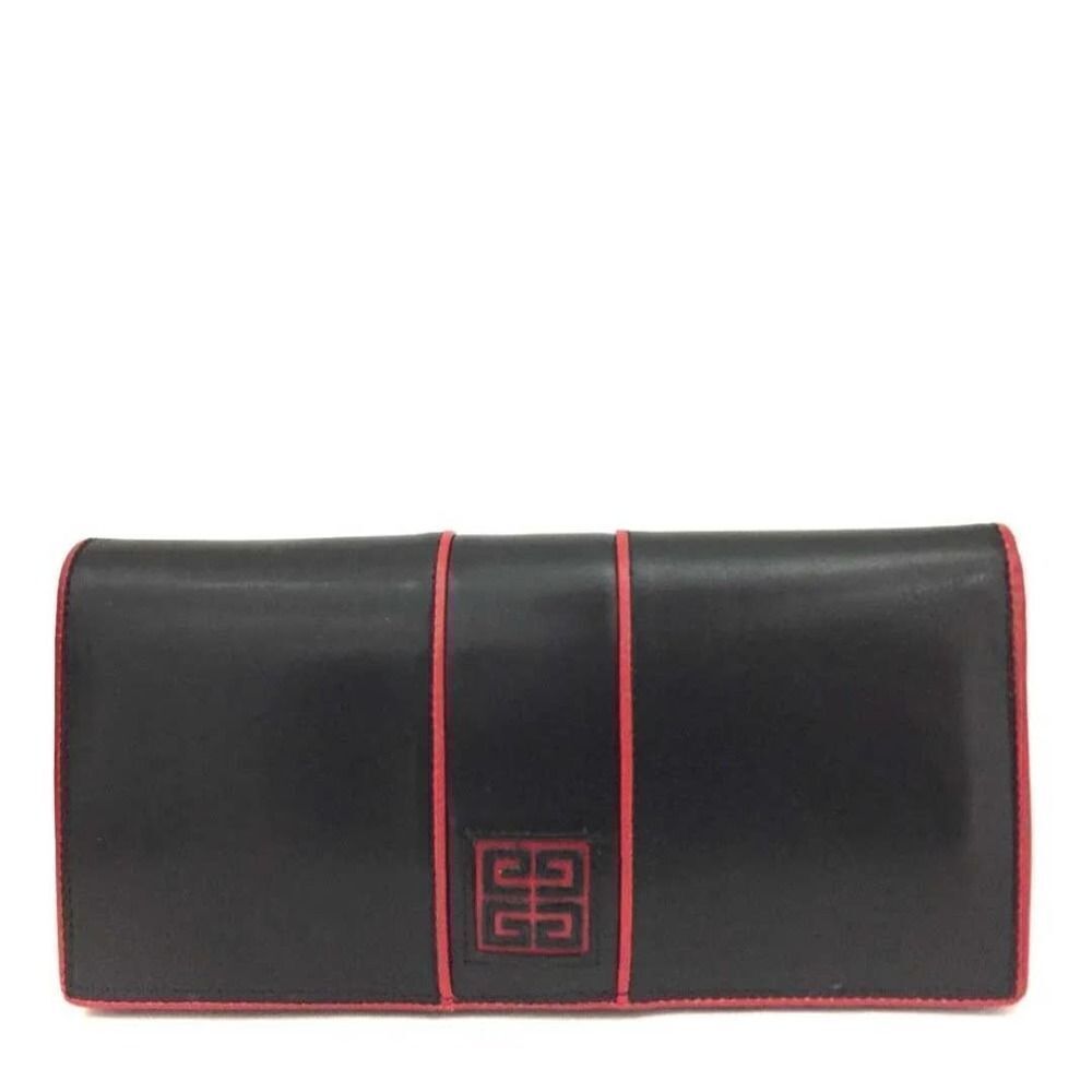 GIVENCHY Logo Leather Long Bifold Wallet/1J6673